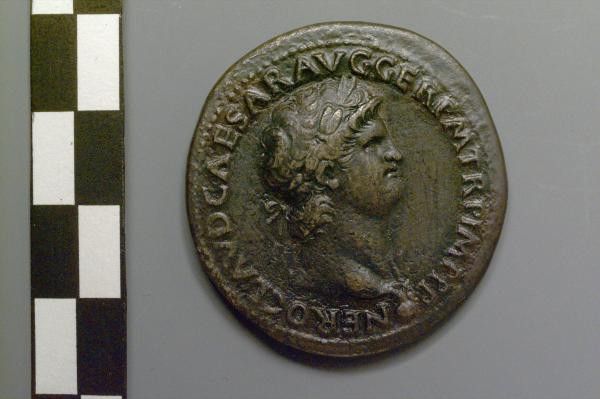 Coin with bust of Nero, Boston 1997.93
